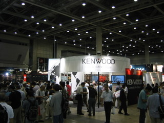 Kenwood booth just inside the main entrance