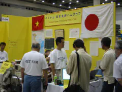 The Vietnam-Japan Friendship Ham Club booth.