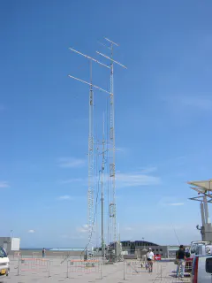 8J1A antenna farm atop the convention center