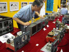 classic rigs, beautifully displayed on turntables by the Vintage Rig Radio Club