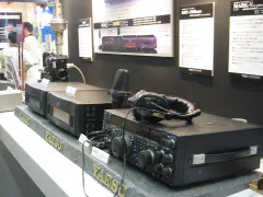 The Mark-V FT-1000MP transceiver, combined with the VL-1000 amplifier and VP-1000 power supply.