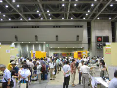 one of the aisles of club booths