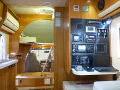 interior of the well-equipped campervan