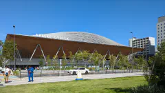 The new Ariake GYM-EX venue, the former Tokyo Olympics gymnastics venue