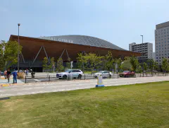 The new Ariake GYM-EX venue, the former Tokyo Olympics gymnastics venue