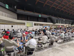 The "forum" area is just a corner of the main hall, so the acoustics are not great.