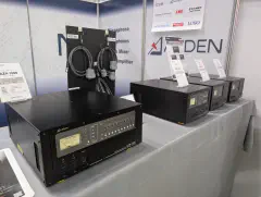 The Azden amplifier line-up.